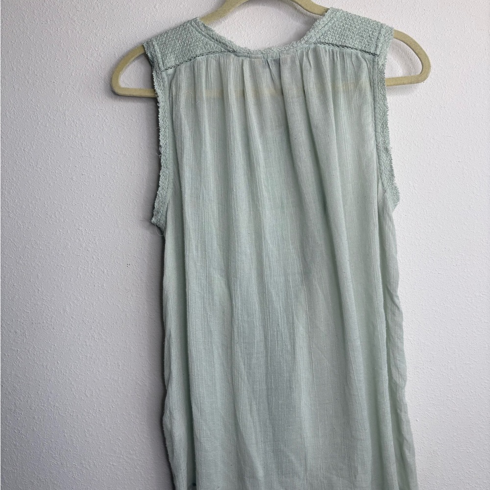 Lucky Brand Mint Sleeveless Blouse - Picture 4 of 4